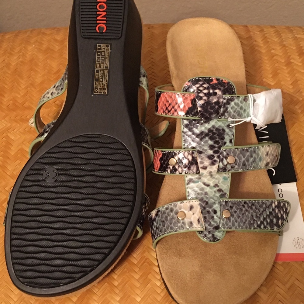 VIONIC Women's PARK RADIA' Strappy Sandal Mint Snk